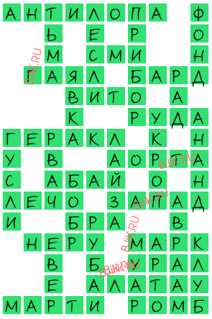 сканворд 17141