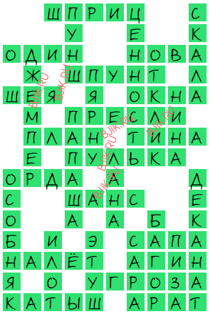 сканворд 17167