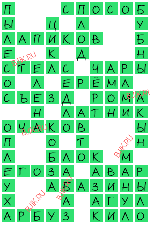 сканворд 17174