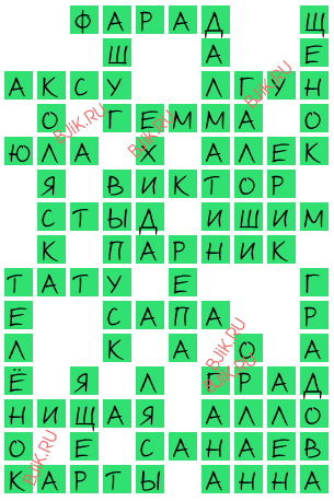 сканворд 17367