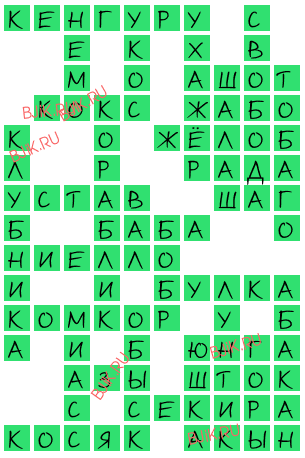 сканворд 17477