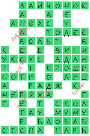 сканворд 17486