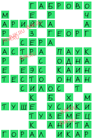 сканворд 17495