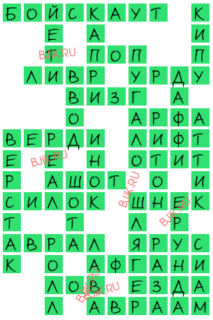 сканворд 17765