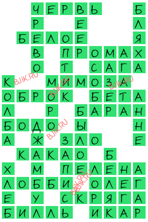 сканворд 17867