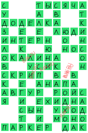 сканворд 17981