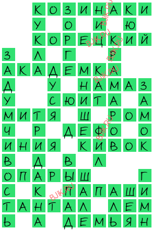 сканворд 18009