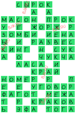 сканворд 18013