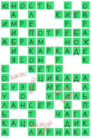 сканворд 18119