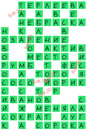 сканворд 18229