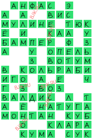сканворд 18233