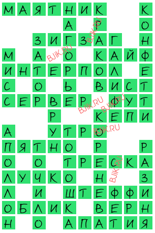 сканворд 18367