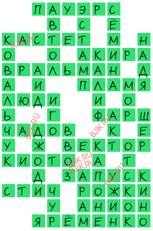 сканворд 18380