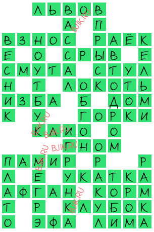 сканворд 18391