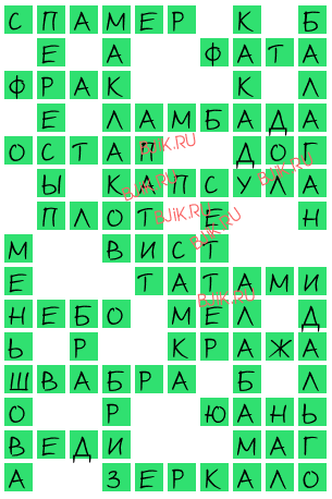 сканворд 18458