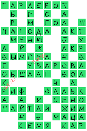 сканворд 18595