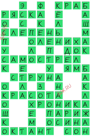 сканворд 18597
