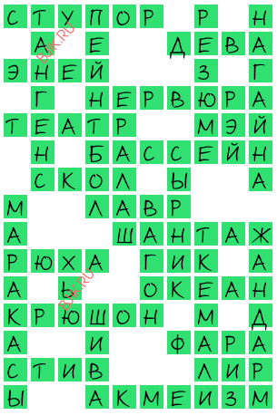 сканворд 18634