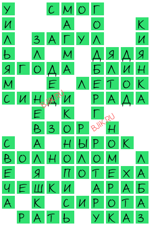 сканворд 18733