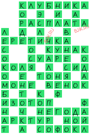 сканворд 18734