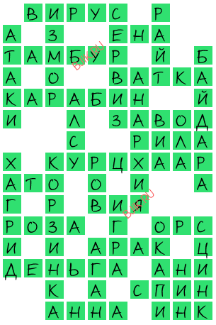 сканворд 18773