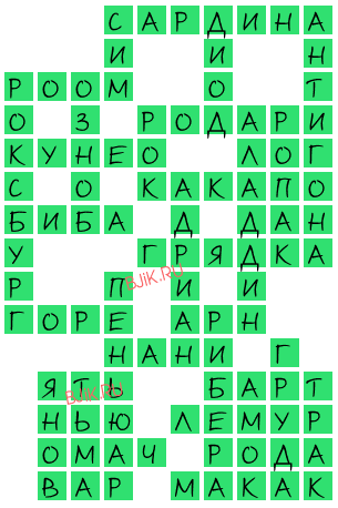 сканворд 19254