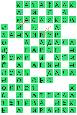 сканворд 19289