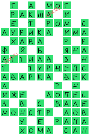 сканворд 19295