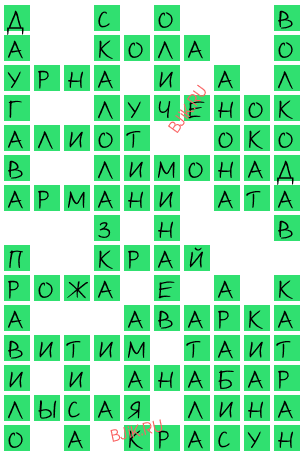 сканворд 19316