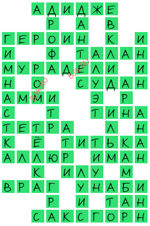 сканворд 19317