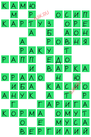 сканворд 19344