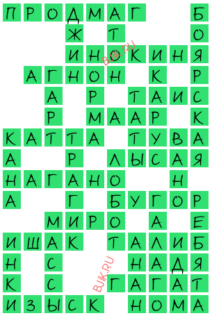 сканворд 19365