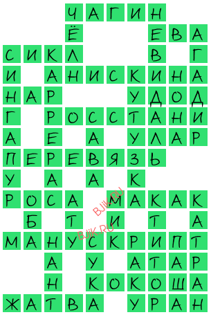 сканворд 19374