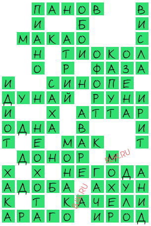 сканворд 19395