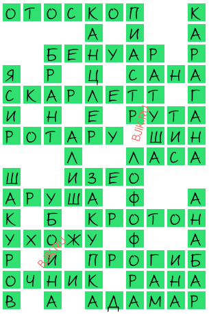 сканворд 19425