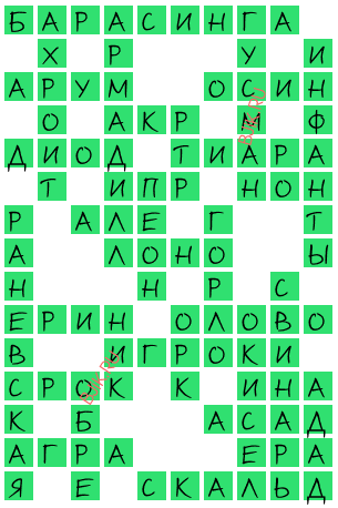 сканворд 19526