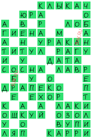 сканворд 19607
