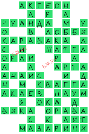 сканворд 19634
