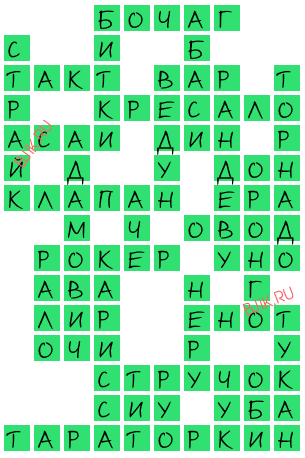 сканворд 19674