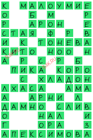 сканворд 19716