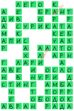 сканворд 19729