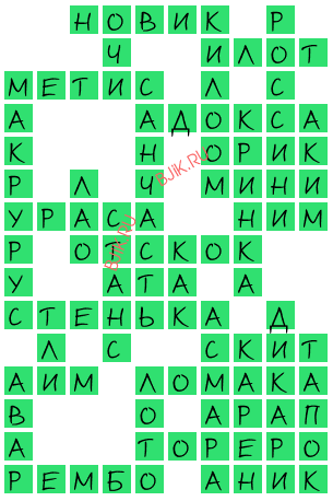 сканворд 19814