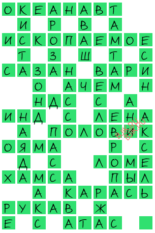 сканворд 19922