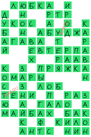 сканворд 19943