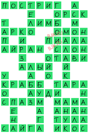 сканворд 19977