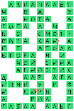 сканворд 20122