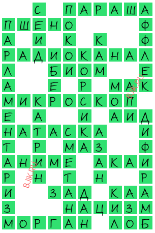 сканворд 20154