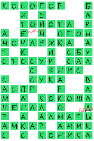 сканворд 20157