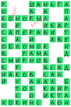 сканворд 20161