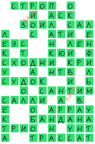 сканворд 20205